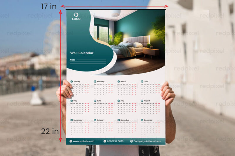 Large size wall calendar printing by Redpixel