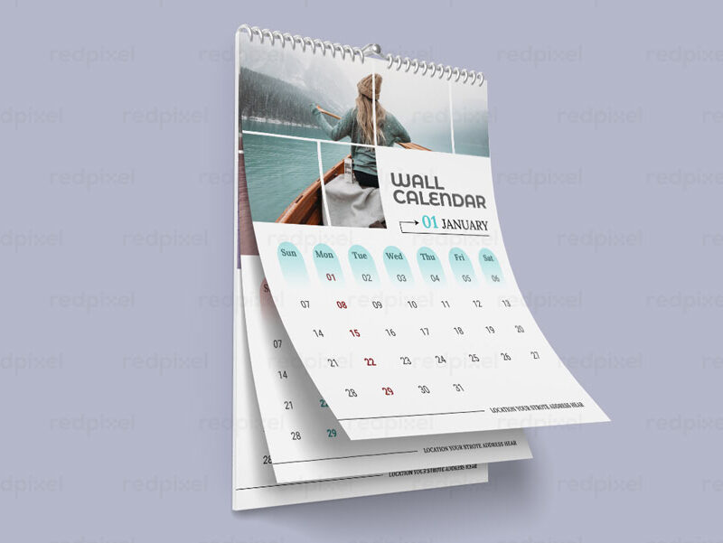 A3 size wall calendar printing