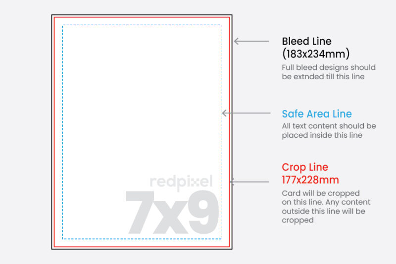 Redpixel Medium Size Flyer printing size guide