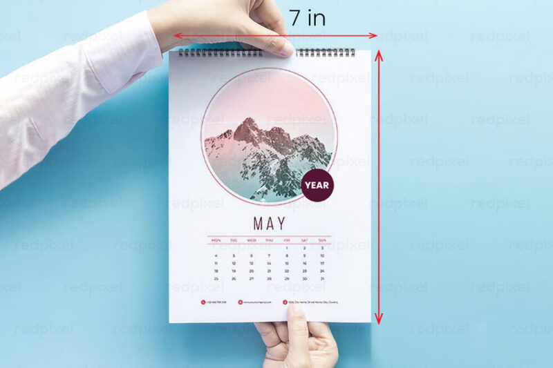 medium size wall calendar printing