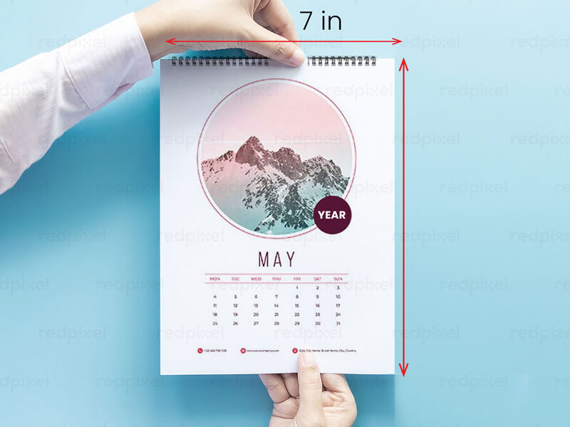 medium size wall calendar printing