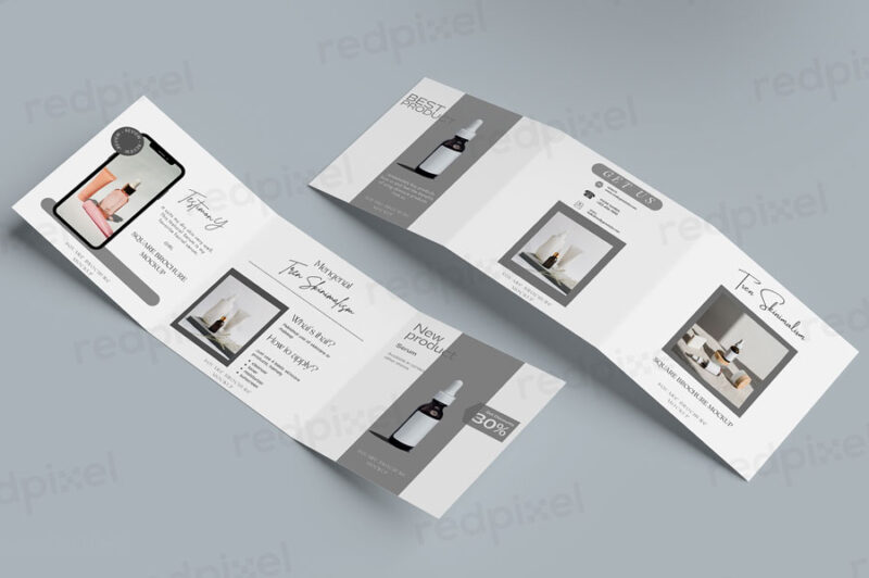 Redpixel 3 fold trifold medium brochure