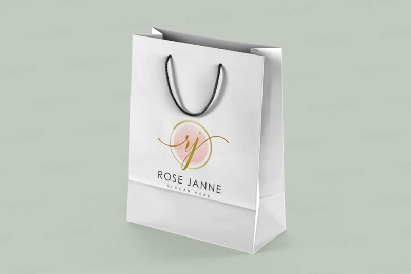 Gold Silver Foil Print A4 Size Premium customised Paper Bag printing