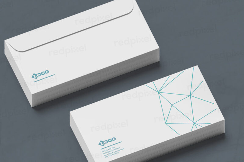 Single colour screen printed envelope by Redpixel