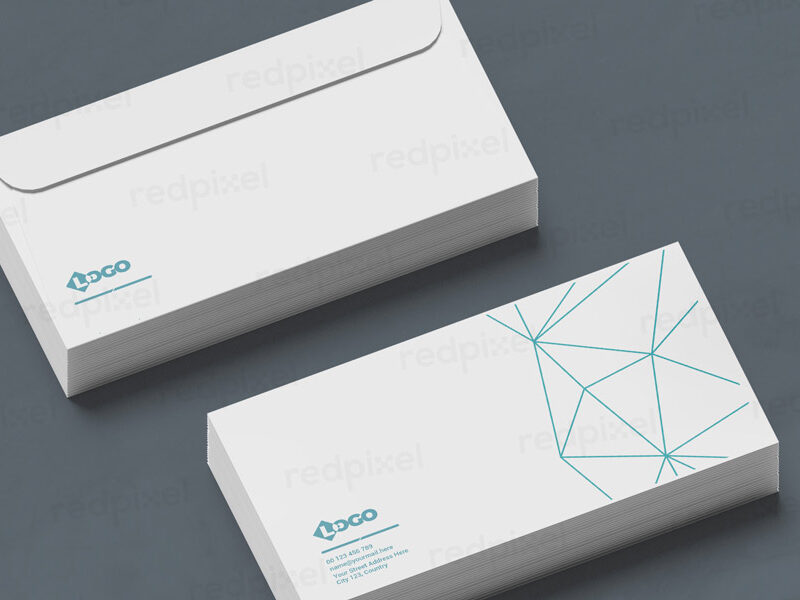 Single colour screen printed envelope by Redpixel