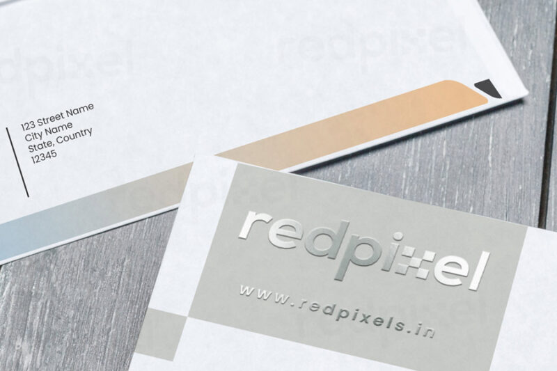 Envelope with Spot UV printing by redpixels.in