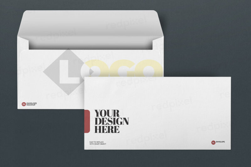 Redpixel Medium size 11x5 inch envelope printing