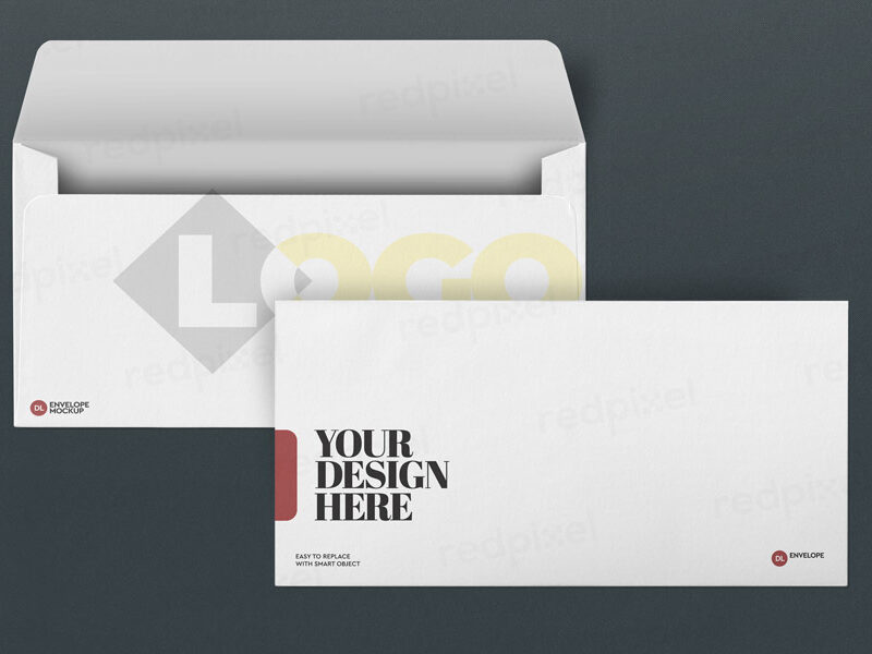 Redpixel Medium size 11x5 inch envelope printing