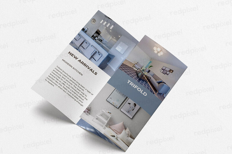 Redpixel trifold brochure printing DL small size